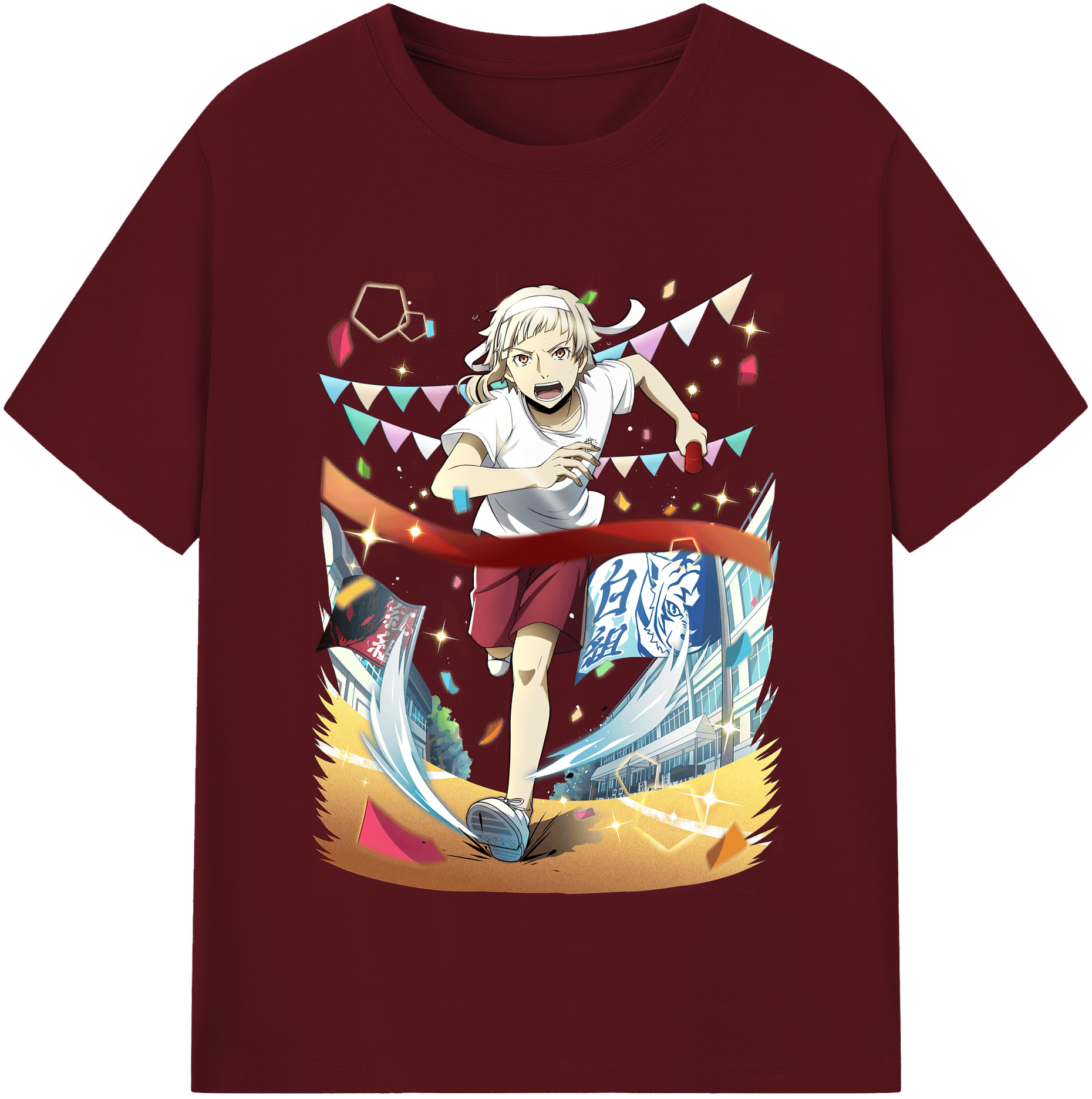 （画像用） 文豪ストレイドッグス Bungo Stray Dogs 綿100％半袖Tシャツ（フロントプリント）